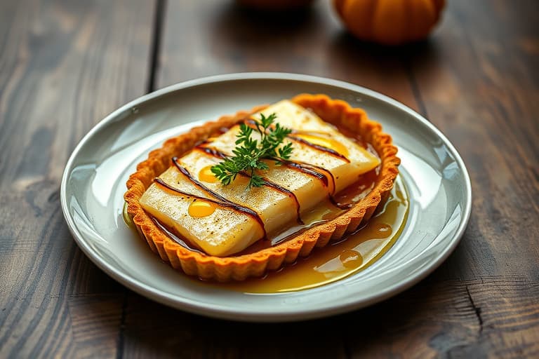 Tunfisk tart med sopp og artisjokker