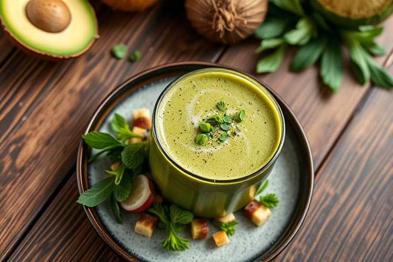 Matcha-kokossmoothie