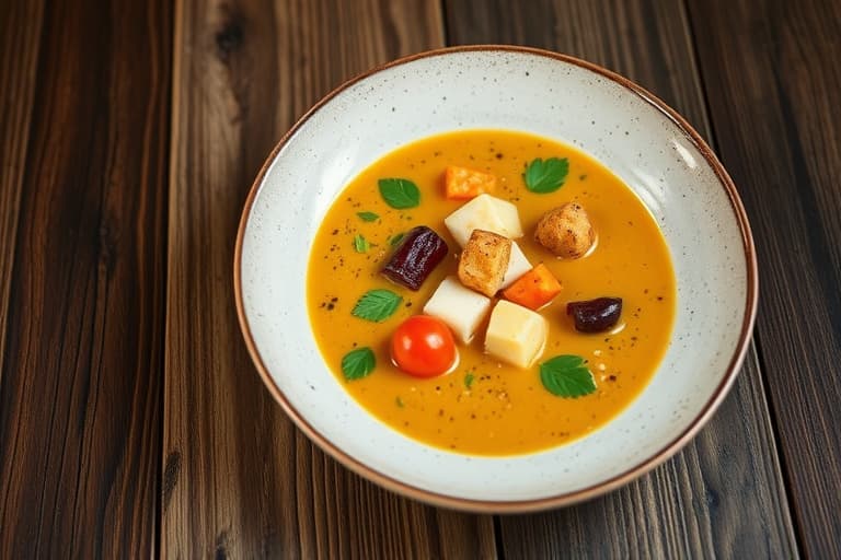 Sjømat- og grønnsaks-kokoscurrysuppe