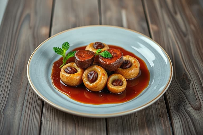 Sjokoladekjeks med rullede kaker