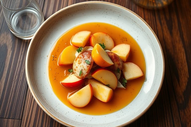 Gala-apple "Newton's" med honningkrem