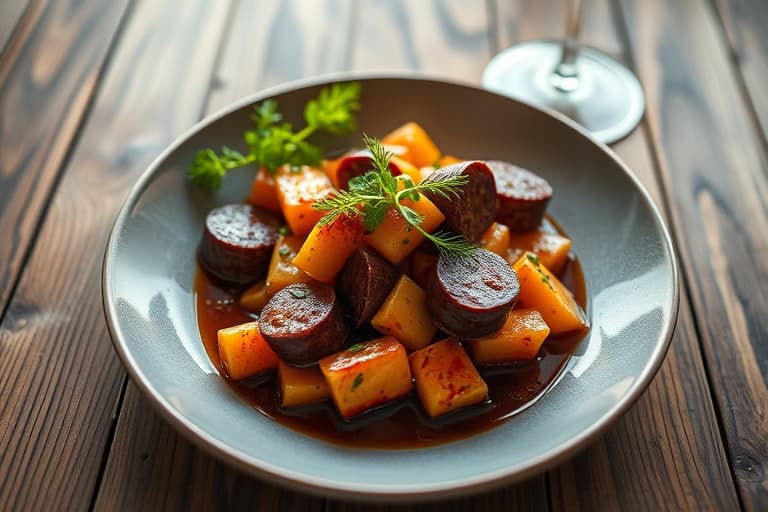 Zinfandel-glaserte sjalottløk