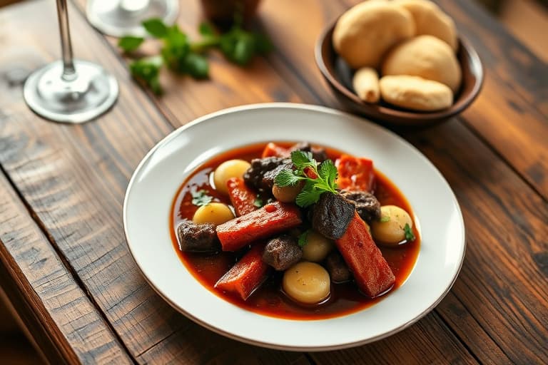 Oksehaler Bourguignon