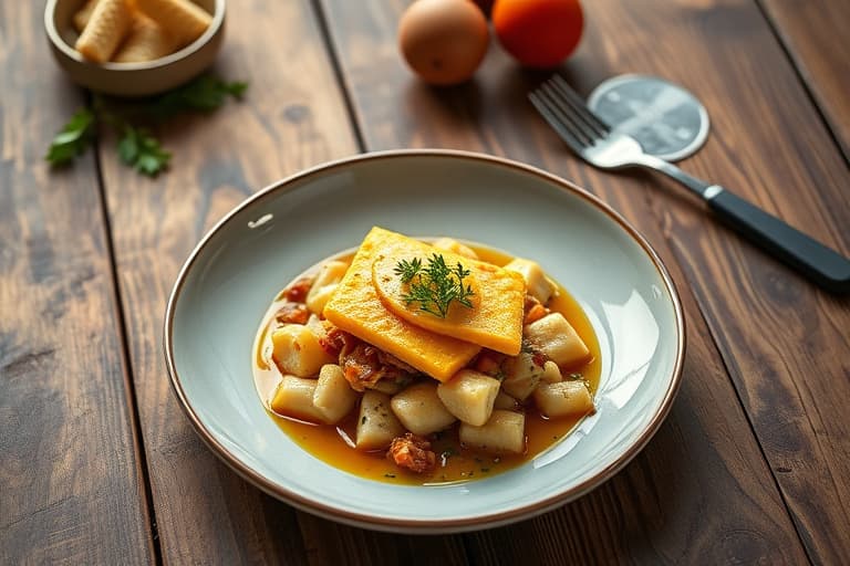 Malfatti av sveitsisk mangold med salviebrunt smør