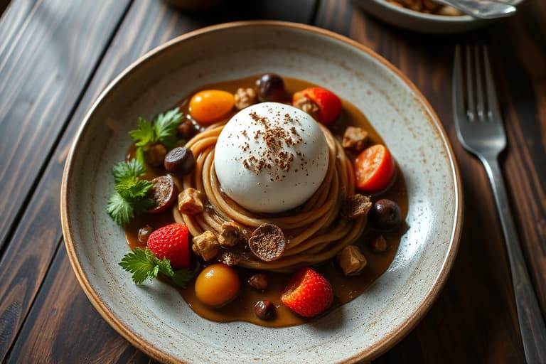 Mocha- og bringebærtrifle