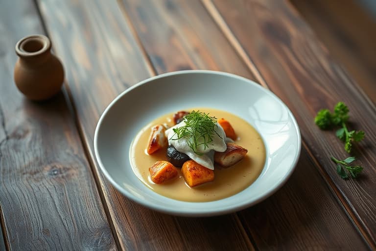 Stekt kylling med ville sopp