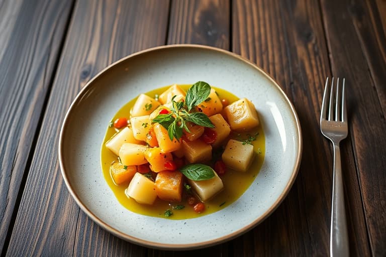 Honningmelon i kokosmelk