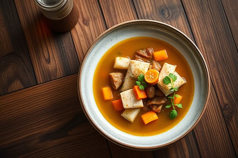 Gresskar- og rekesuppe