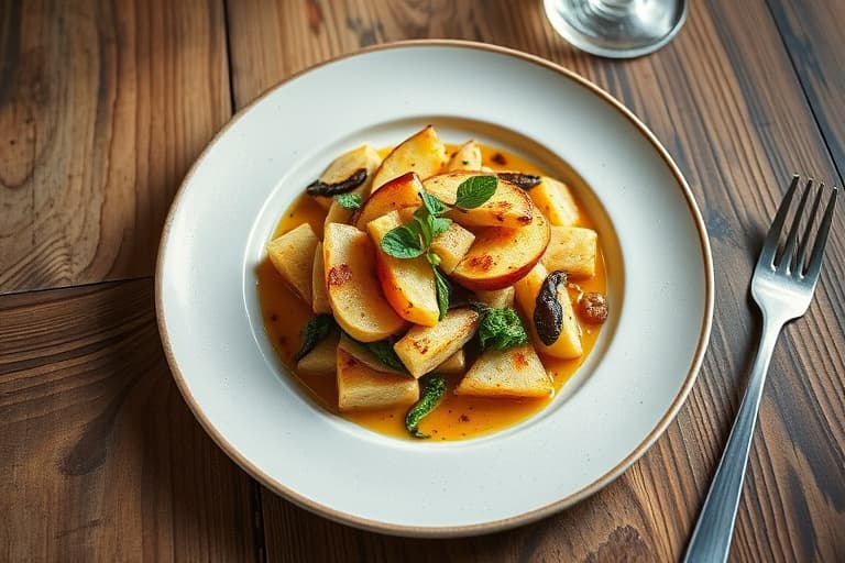 Viltmedaljonger med einerbær og appelsin