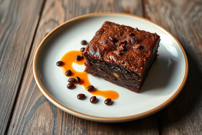 Sjokolade- og myntetærte med browniefyll