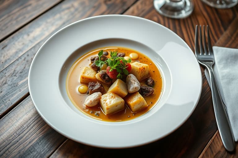 Krøllete endiv og bønnesuppe