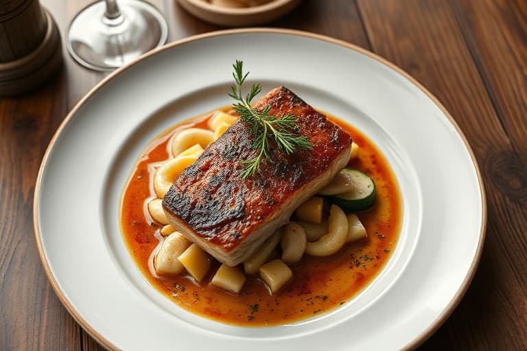 Stekt svinefilet med plommer