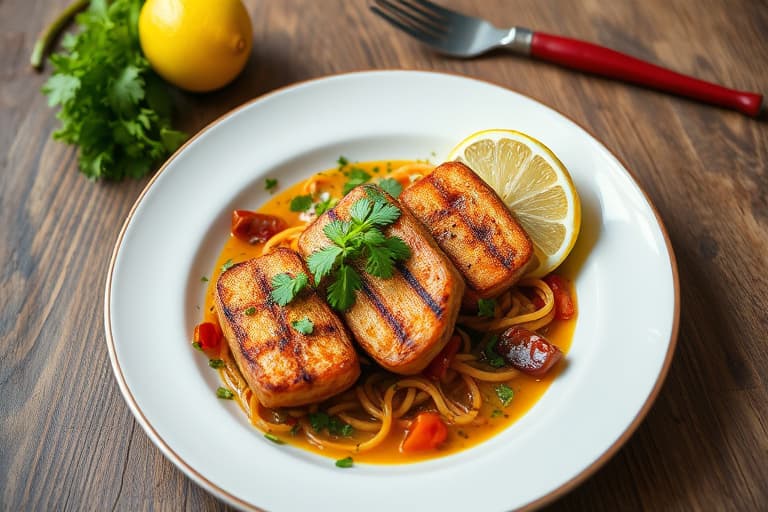 Grillet reker med chili, koriander og lime