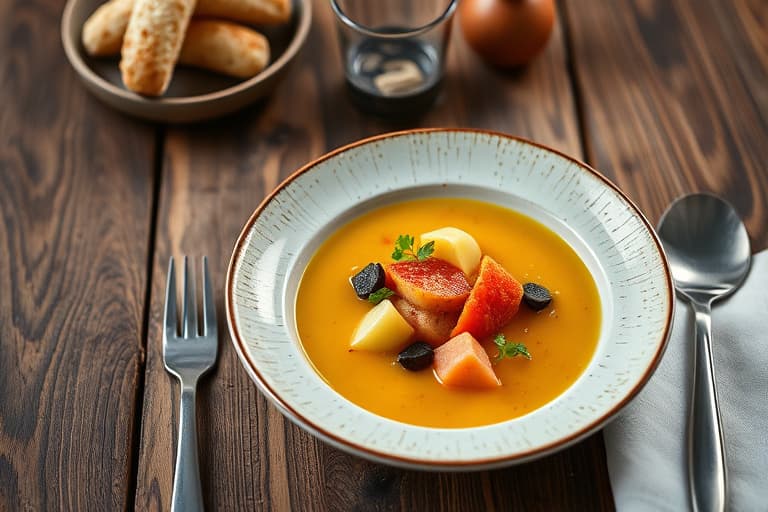 Kald gulrotsuppe med hageurter