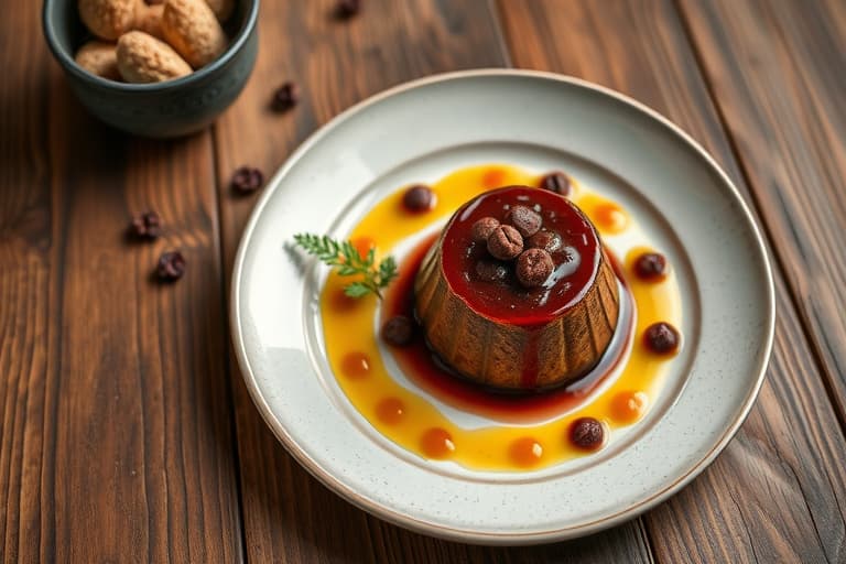 Krydret tranebærbrødpudding