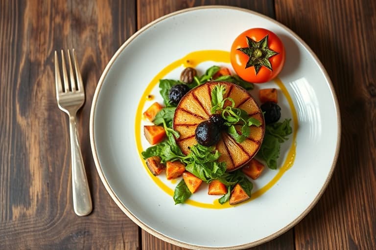 Bresaolainnpakkede persimmoner med ruccola