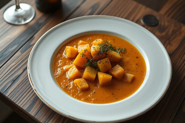 Ristet og krydret butternut squash-suppe