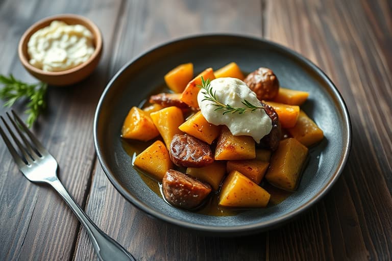 Herlige greske ovnsbakte poteter med fetaost