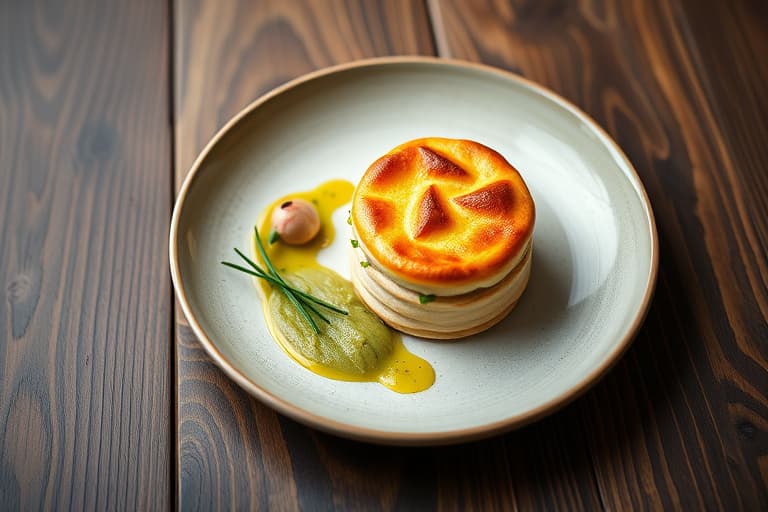 Spinat- og grønn hvitløk-soufflé