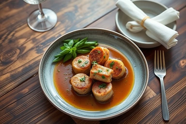 Kylling Saltimbocca med sitronsaus