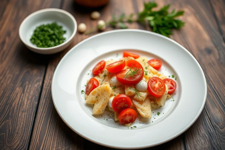 Linsesalat med tomat og dill