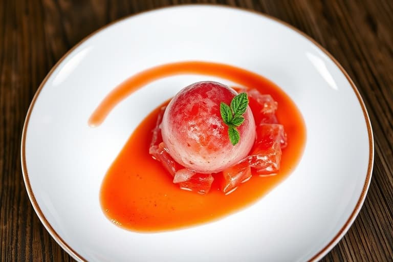 Grapefrukt- og Campari-sorbet