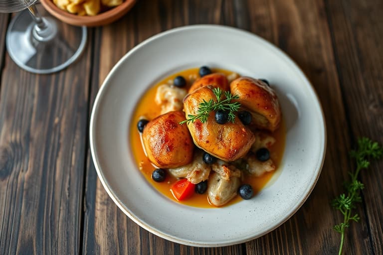 Grillet fete biter av blekksprut