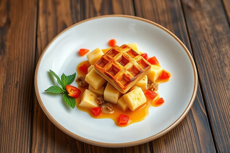 Ananas-, aprikos- og tranebærpai med lattice-deig