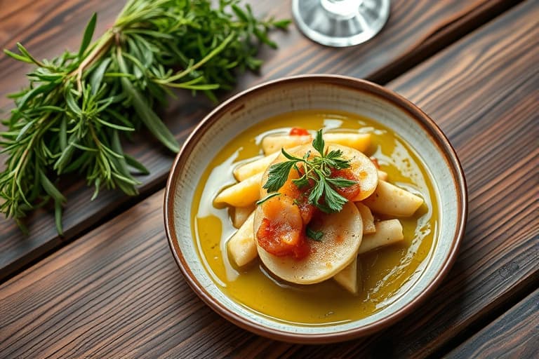 Marjoram vinaigretté