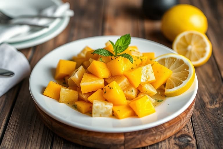 Fyrstikkende mango- og limebrus