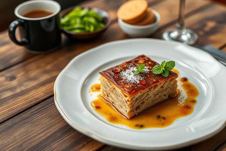 Kanel- og valnøttkake med kaffe