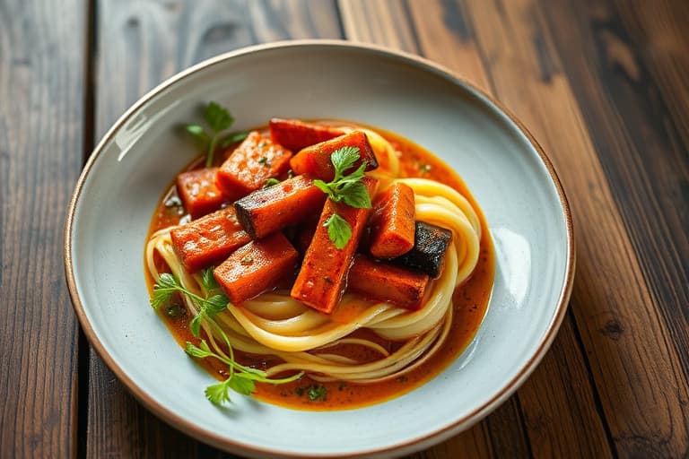 Kylling med mild rød chilisaus