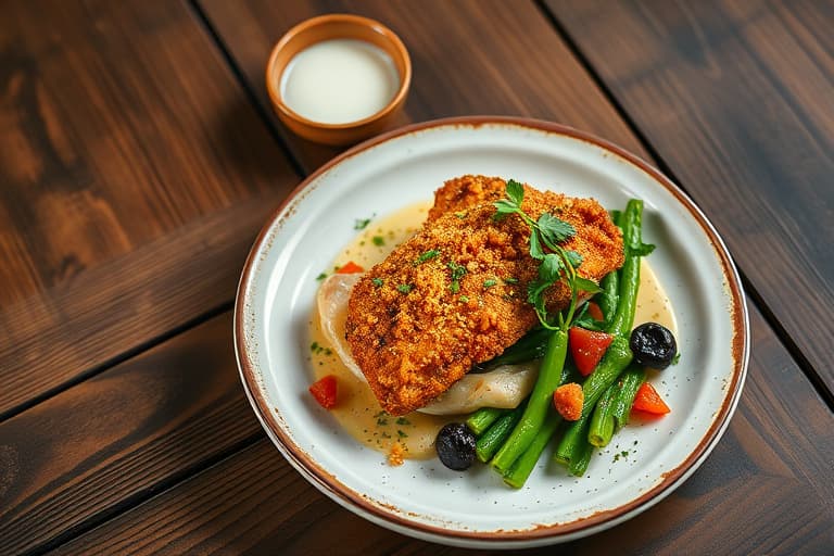 Cornflake-frit chicken