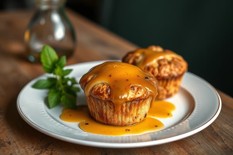 Molasses-muffins med linfrø og dadler