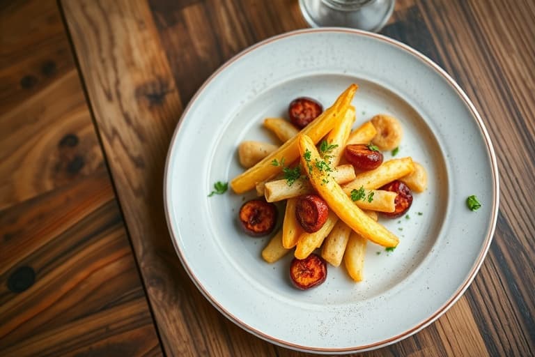 Friterte ris med fyll