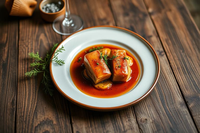 Rostet lammelår med estragon- og mykebutter