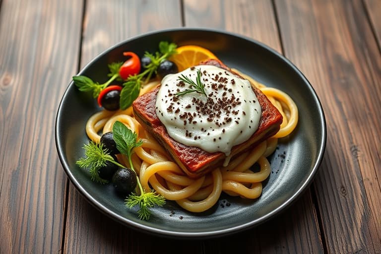 Sjokoladenganashkaker med hvit kaffeskum