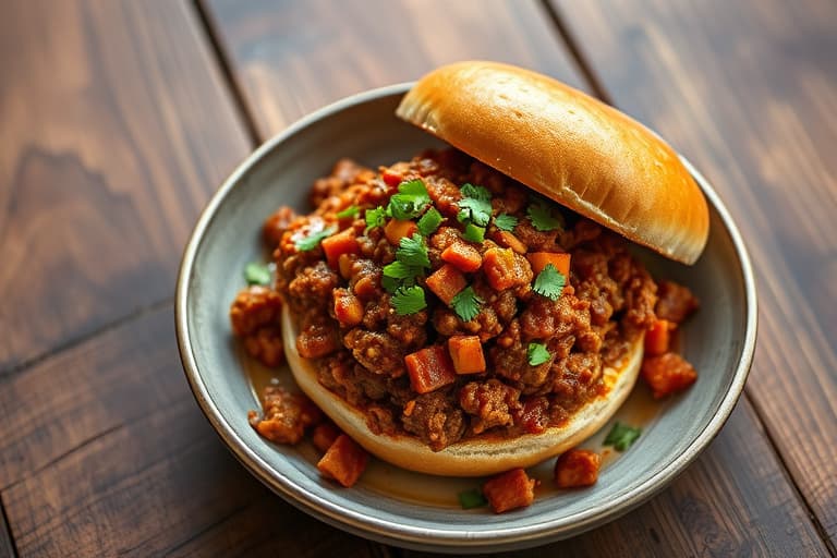 Chili-ostete Sloppy Joes