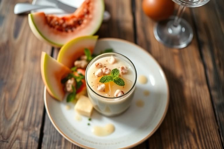 Ingefær- og honningmelonshake