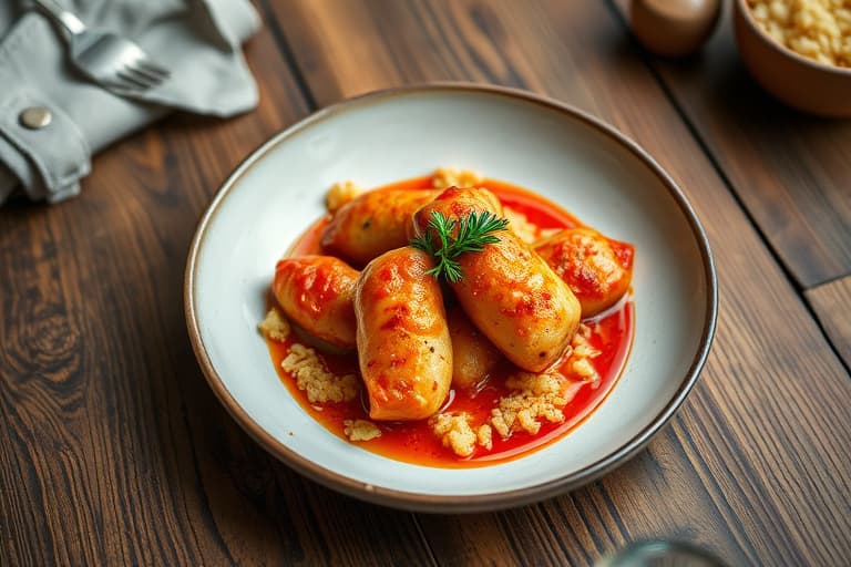 Krydrede svarte bønner med paprika og ris