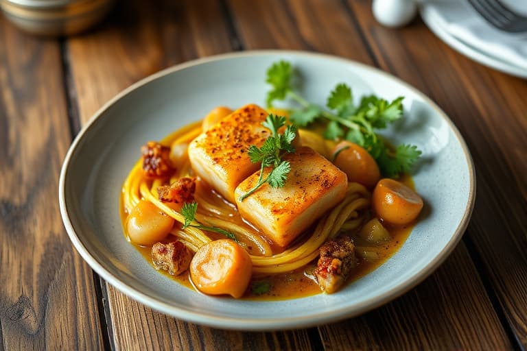 Miso-krustet kalkun med kalkunsjy