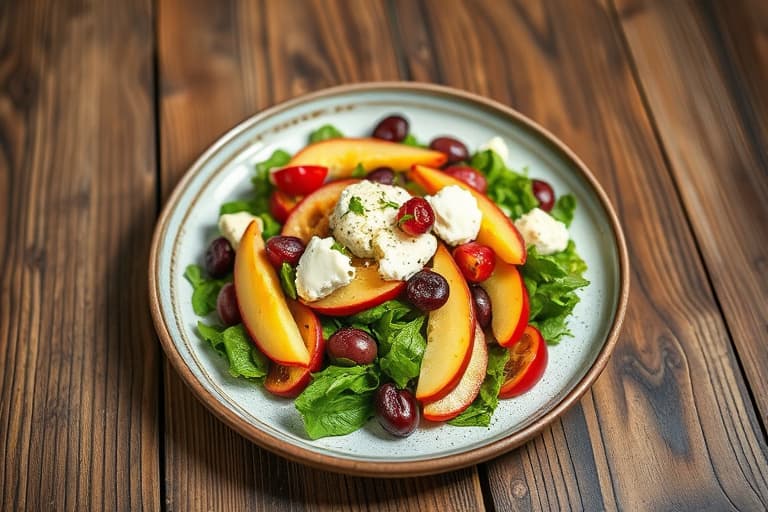 Bibb-salat med kandiserte valnøtter, appelsiner og fetaost