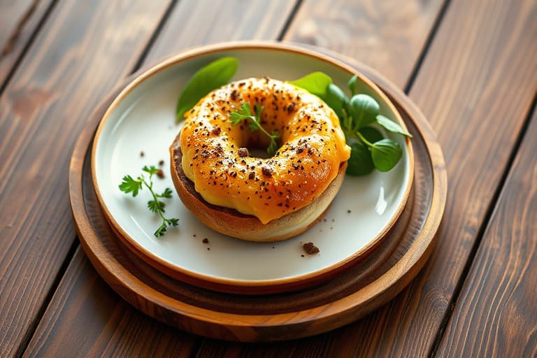 Bagel- og ostegrateng