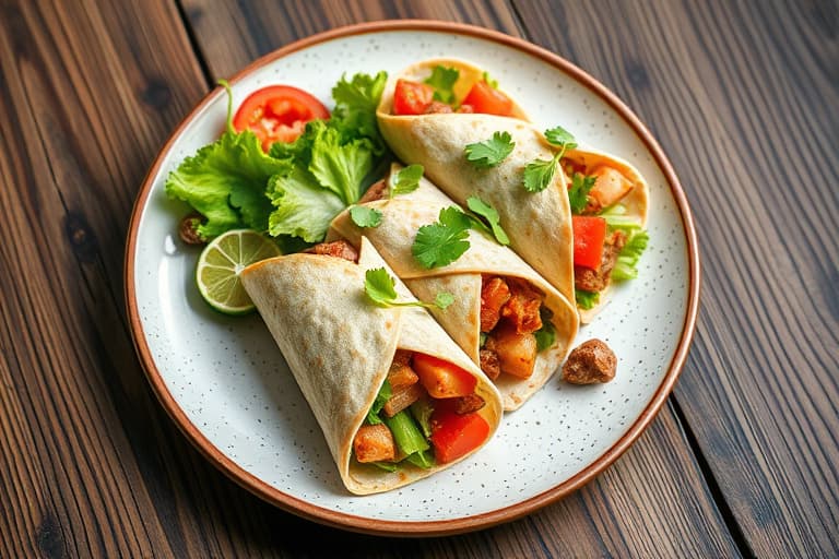 Enkle snacks-wraps