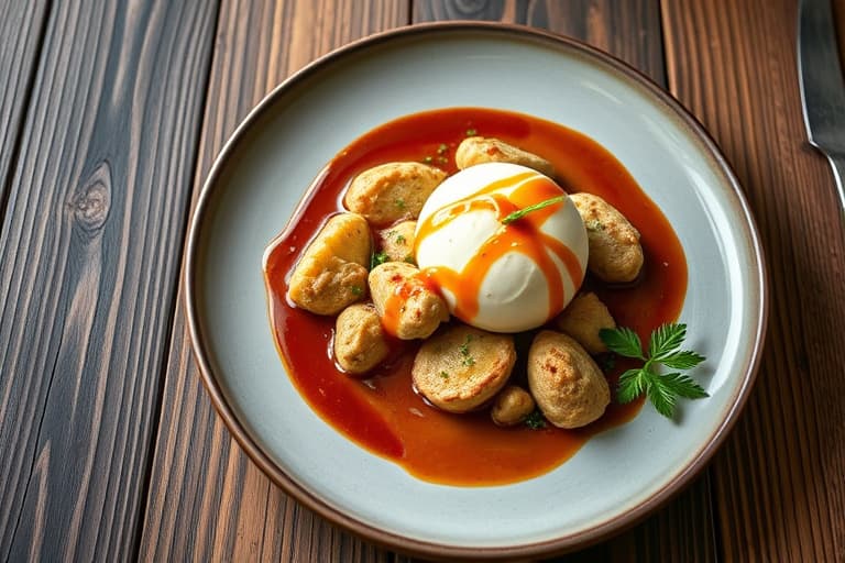 Jordbær, mascarpone og marsala-budini