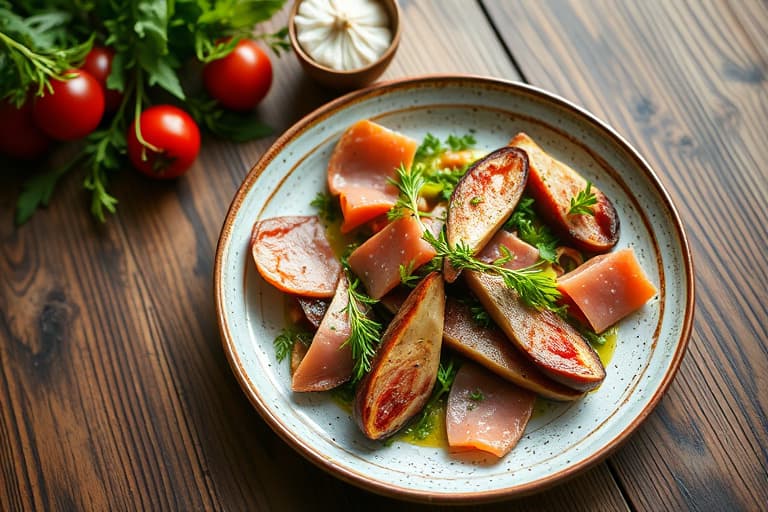 Varm aspargessalat med prosciutto