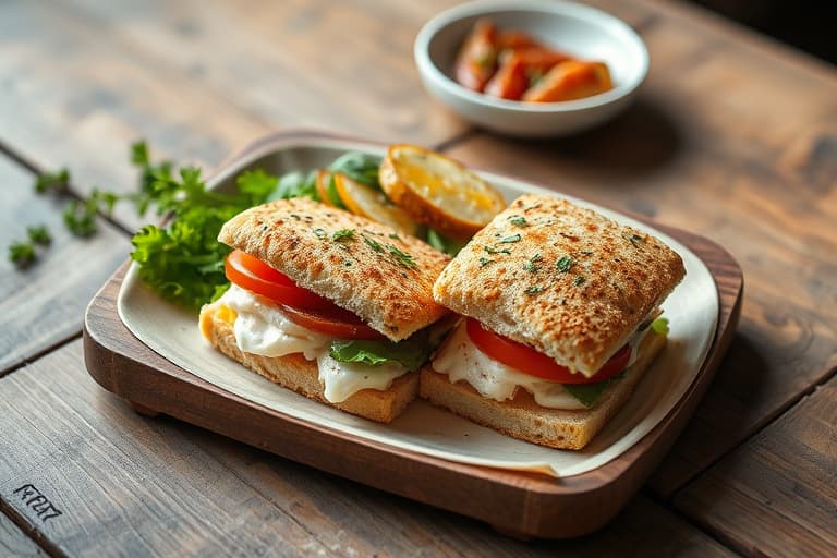 Gresk salatpita-sandwiches