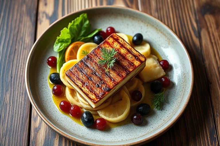 Grillede kyllinglår med basmatiris, tørkede currants og mandelsalat