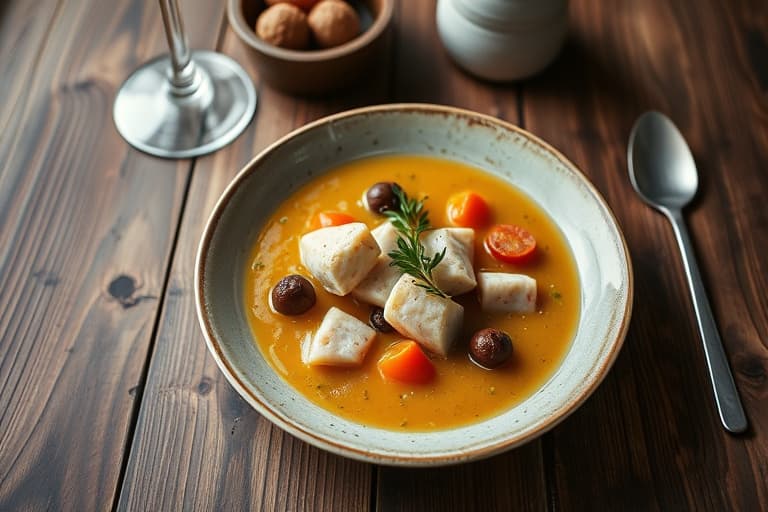 Kraftsuppe til fisk og skalldyr