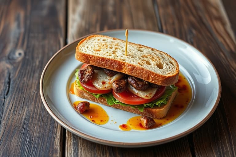 Kyllingsandwich med gressløkssmør